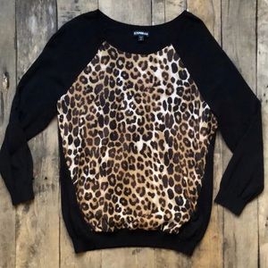 EXPRESS leopard sweater